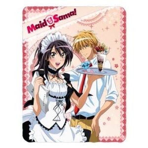 d&d entertainment maid sama! misaki and usui throw blanket officially licensed