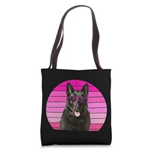 black german shepherd for girls kids pink gsp dog face girl tote bag