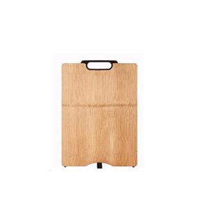 gulruh wood cutting boards for kitchen, bamboo cutting board|double-sided bamboo poly cutting board for kitchen | easy to wash and clean | bpa free|45 * 32cm