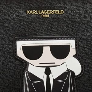 Karl Lagerfeld Paris Womens Maybelle Crossbody Tote Bag, Blk Multi, One Size US