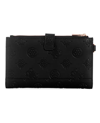 GUESS Laurel Double Zip Organizer Wallet, Black