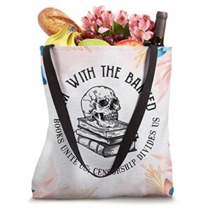 Dark Romance Book Lover Smut Reader I'm With Banned Books Tote Bag