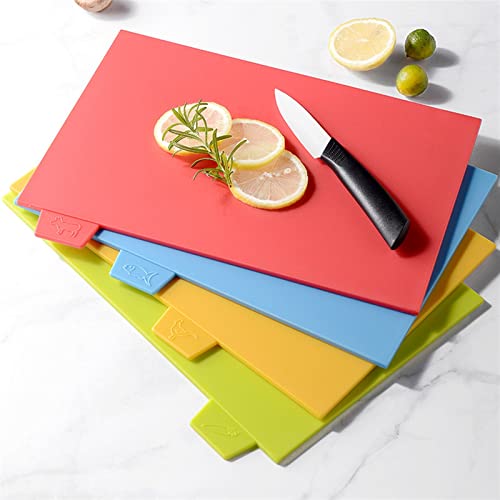 GULRUH Wood Cutting Boards for Kitchen, Plastic Cutting Board Foods Classification Boards Outdoors Camping Vegetable Fruits Meats Bread Chopping Blocks Charcuterie