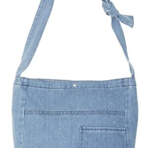 YunZh Denim Purse Tote Shoulder Handbag Shopping School Travel Pockets