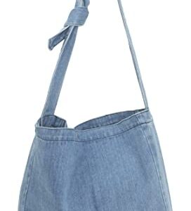 YunZh Denim Purse Tote Shoulder Handbag Shopping School Travel Pockets