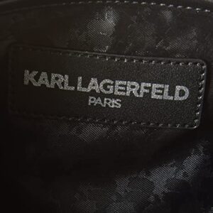 Karl Lagerfeld Paris Womens Novelty Large Wristlet, Blk/Gold, One Size US