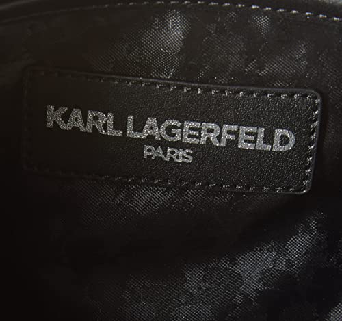 Karl Lagerfeld Paris Womens Novelty Large Wristlet, Blk/Gold, One Size US