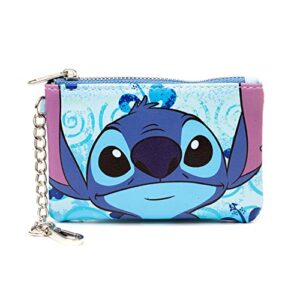 Disney Bag and Wallet Combo, Lilo and Stitch Stich Floral Blues, Vegan Leather