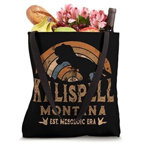 Kalispell Montana MT Dino Dinosaur Paleontology T-Rex Tote Bag