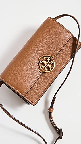 Tory Burch Women's Miller Wallet Crossbody, Light Umber, Brown, Tan, One Size