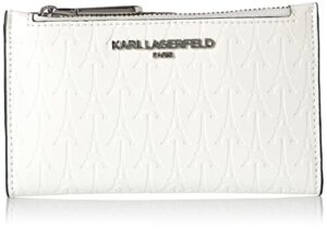karl lagerfeld paris womens slg wallet, blk/blk multi, one size us