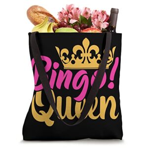 Bingo Queen Funny Bingo Player Tote Bag