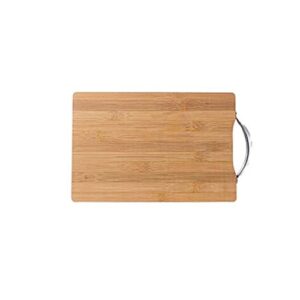 gulruh wood cutting boards for kitchen, bamboo cutting board for kitchen, can be used as cheese board, with handle, non-slip, size:34cm*24cm