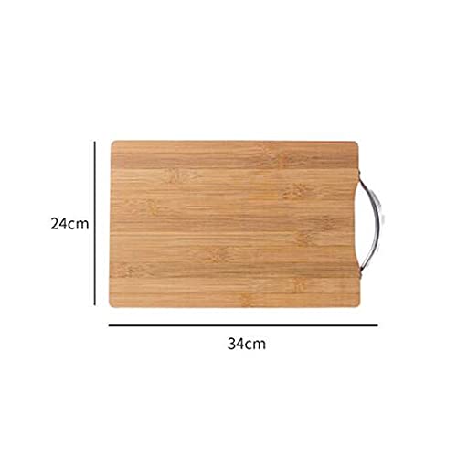 GULRUH Wood Cutting Boards for Kitchen, Bamboo Cutting Board for Kitchen, Can Be Used As Cheese Board, with Handle, Non-Slip, Size:34cm*24cm
