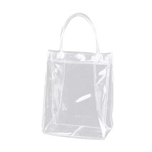 women clear pvc tote bag shoulder handbag transparent tote waterprof clutch beach