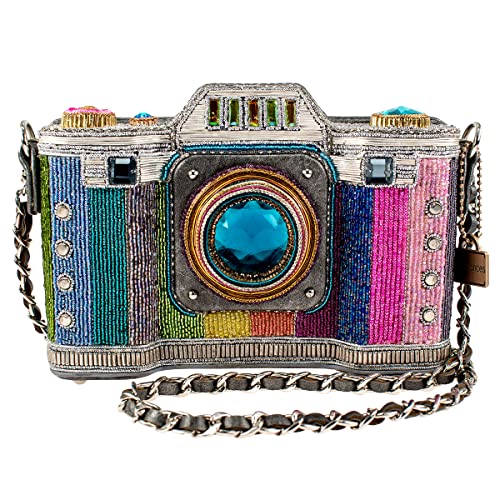 Mary Frances Life in Color Beaded Crossbody Camera Handbag, Multi