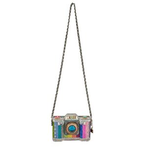 Mary Frances Life in Color Beaded Crossbody Camera Handbag, Multi