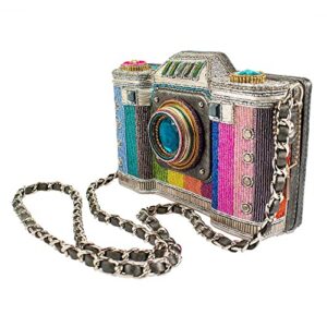 Mary Frances Life in Color Beaded Crossbody Camera Handbag, Multi