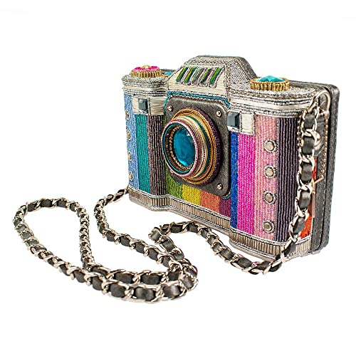 Mary Frances Life in Color Beaded Crossbody Camera Handbag, Multi