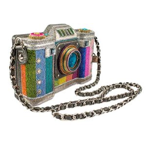 Mary Frances Life in Color Beaded Crossbody Camera Handbag, Multi