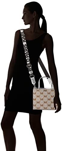 Karl Lagerfeld Paris Womens Hb Satchel, Almd/Khk/Slvr, One Size US