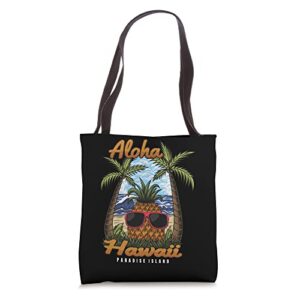 aloha hawaii paradise island tote bag