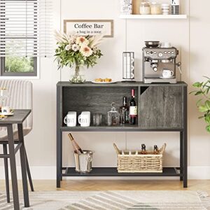 bestier kitchen sideboard with storage for coffee bar bundle with 31″ industrial floating shelving kitchen wall-mounted shelf with towel bar