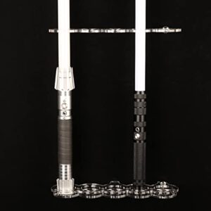 WANLIAN Lightsaber Stand Lightsaber Wall Mount Lightsaber Display Stand Vertical Lightsaber Holder Acrylic Lightsaber Display Stand for Display Lightsaber Wall (Transparent 5 Holes)