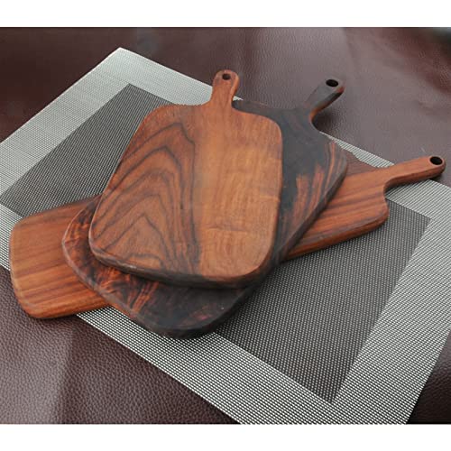 GULRUH Wood Cutting Boards for Kitchen, Black Walnut Wood Cutting Board Kitchen Chopping Board Pizza Disks Real Wood Without Glue Stock Cutting Board Kitchen Board