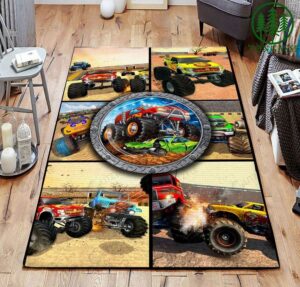 cartoon car rug for boys non slip rug 3×5 4×6 5×8 5.2×9 ft area soft rugs bedroom living room, home decor rug, car lover rugs, gift mats for boys 03