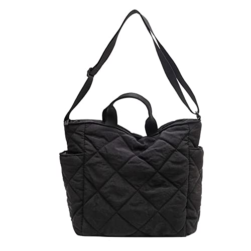 Lightweight Shoulder Bag Puffer Tote Bag for Women Quilted Hobo Bag Casual Handbags Nylon Padding Crossbody Bag