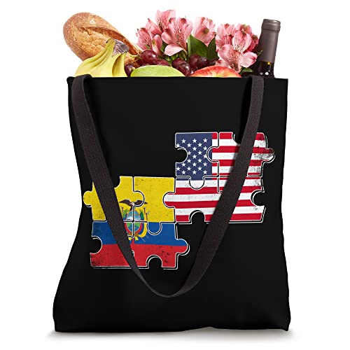 Ecuador USA Flag American Ecuadorian Tote Bag