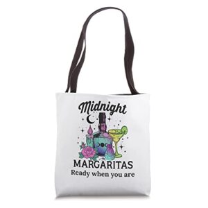 midnight margaritas tote bag