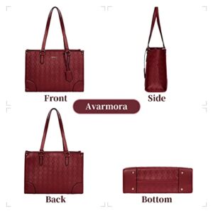 Avarmora Purses and Handbags for Women Fashion Ladies Tote Bags PU Leather Shoulder Bag Top Handle Satchel Purse Set 3pcs