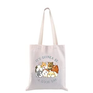 cmnim guinea pig lover gifts guinea pig tote bag it’s guinea be a good day guinea pig lover accessories for cavy mom gift (guinea pig tote bag)