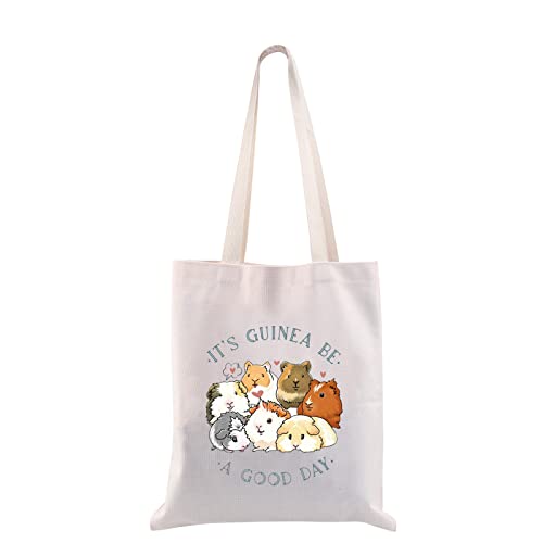 CMNIM Guinea Pig Lover Gifts Guinea Pig Tote Bag It's Guinea Be a Good Day Guinea Pig Lover Accessories for Cavy Mom Gift (Guinea Pig Tote Bag)