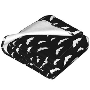 Flying Bats Ultra-Soft Micro Fleece Blanket Super Soft Throw Blankets for Bed Couch Sofa Thicken 60"X50"