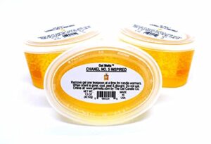 3 pack chanel no. 5 inspired aroma gel melts for warmers and burners by the gel candle company peel, melt and enjoy