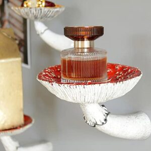 Mushroom Floating Shelves Cute Mushroom Room Decor, Creative Art Rack for Living Room Kitchen Bathroom