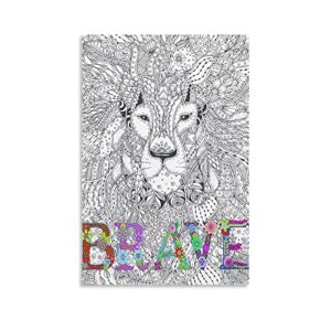 inspirational wall art motivational wall art giant coloring poster mandala for kids and adults gre wall art paintings canvas wall decor home decor living room decor aesthetic 16x24inch(40x60cm) un