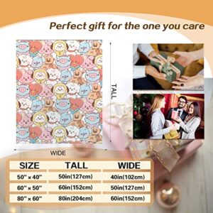 LOSVORF Bt Cartoon Blanket 21 Throw 50"X60" J-Hope Jimin Blankets Sofa Army Blankets Christmas Blanket Gift Flannel Blankets Quilt Blankets for Living Room Bedroom