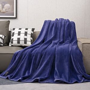 Mellowdy Extra Thick Hearty Plush Flannel Blanket (Violet Purple, 60x80) - 500GSM Twin Size Warm Blanket for Winter, Fall | Soft, Fluffy, Cuddly, Perfect for Bed, Oversized Throw for Couch, Sofa