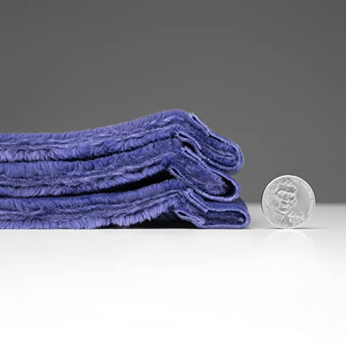 Mellowdy Extra Thick Hearty Plush Flannel Blanket (Violet Purple, 60x80) - 500GSM Twin Size Warm Blanket for Winter, Fall | Soft, Fluffy, Cuddly, Perfect for Bed, Oversized Throw for Couch, Sofa