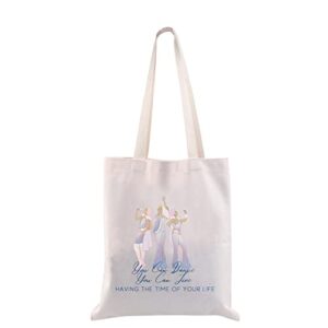 cmnim mamma gifts donna and the dynamos tote bag dance queen musical gift for mia fans you can dance you can jive handbag (donna and the dynamos tote bag)