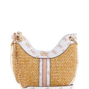 GUESS US Kasinta Raffia Mini Hobo Bag