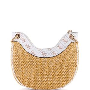 GUESS US Kasinta Raffia Mini Hobo Bag