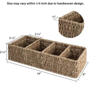 StorageWorks Seagrass Woven Storage Baskets