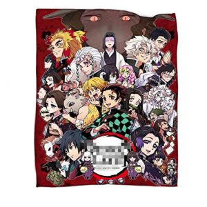 drince anime blanket cartoon flannel throw blankets for sofa all season super cozy plush blanket for kids adults gift 50”x40”