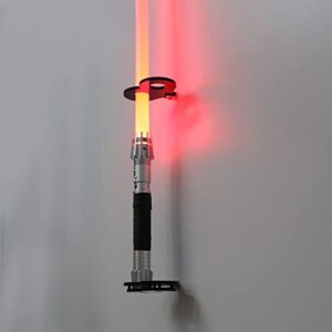 WANLIAN Lightsaber stand lightsaber wall mount lightsaber display stand wall mount acrylic lightsaber display bracket for Display Lightsaber wall (Black 2 holes)