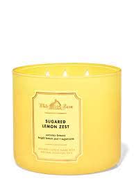 sugared lemon zest 3 wick candle 14.5 oz / 411 g